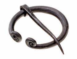 Iron viking penannular brooch