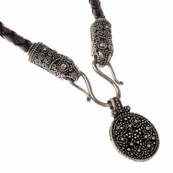 Cord with granulation disc pendant