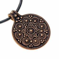 Slavic granulation amulet - bronze