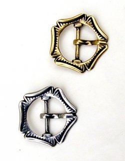 Medieval Cinquefoil buckles