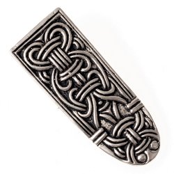 Birka strap end - silver plated