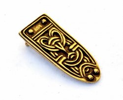 Anglo Saxon Strap-End - brass