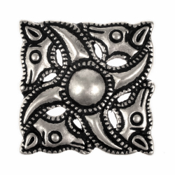 Rmischer Swastika-Beschlag - Silber