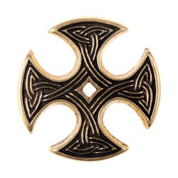 Nevern cross fitting - brass color