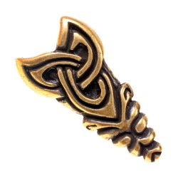 Viking belt tip - brass