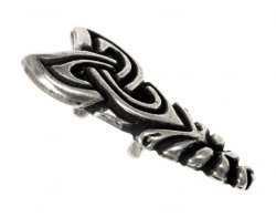 Viking belt tip - silver