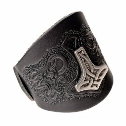 Wristband with Thor's Hammer mount