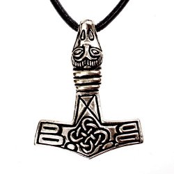 Eagle head Mjolnir - silver