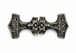 Thor's Hammer clasp - silver color