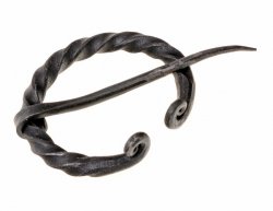 Iron viking penannular brooch