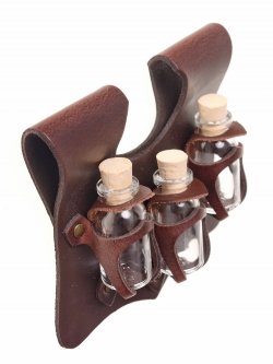 Potion holder with three bottles