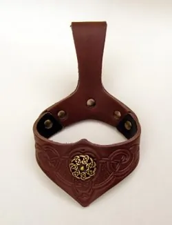 Leather holder with mount