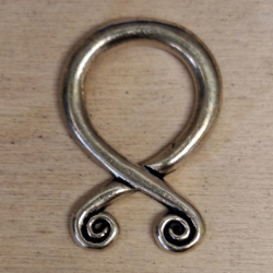 Troll cross pendant - bronze