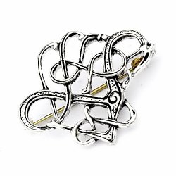 Trollaskogur Brooch - silver plated