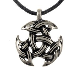Amulet Celtic Triad - silver color