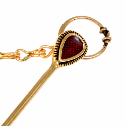 Trumpington pins - head detail