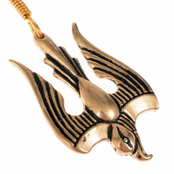 Falken-Ohrring - Bronze 