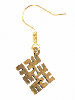 Ugunskrusts earrings - backside