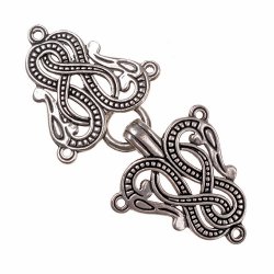 Viking pewter dress fastener