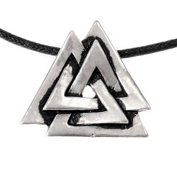 Valknut pendant - silver