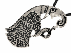 Vendel era bird pendant - Silver