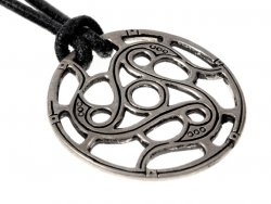 Vendel time disc pendant - silver