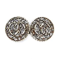 Medieval cloak clasp - silver color