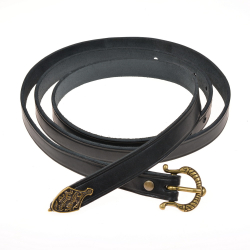 Gokstad Viking belt - black / brass