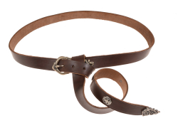 Viking belt - brown / brass