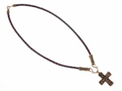 Viking necklace - brown