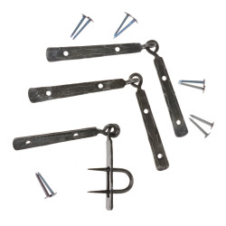 Viking hinge set with nails