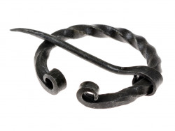 Forged Viking horseshoe brooch