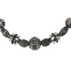 Wikingerkette mit Metall-Perlen