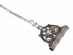 Viking needle case - silver plated