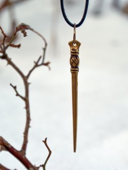 Viking bronze pricker from Bjrk 