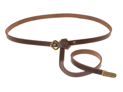 Viking Rus belt - brown / brass