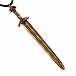 Viking sword pendant - bronze