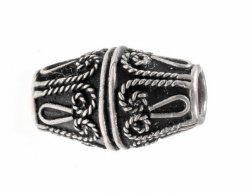 Viking bead replica - silver plated