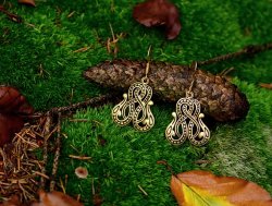 Urnes Style Viking Earring