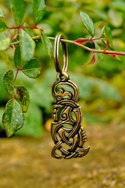 Midgard serpent key ring holder