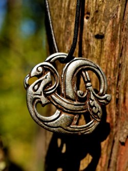 Viking dragon pendant