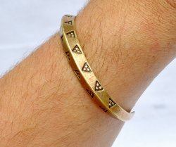 Viking bracelet replica on arm