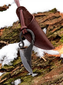 Forged finger knife in nature