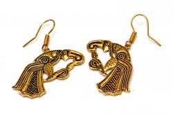 Earrings with Vendel time birds