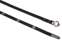 Viking Rus belt - black / silver