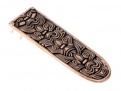Borre style Viking strap end - bronze