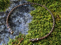 Viking neck ring in nature