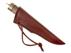 Viking knife in leather sheath