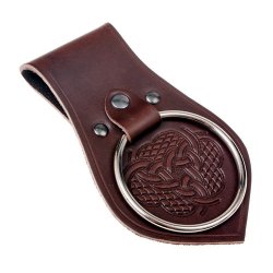 Medieval leather frog - brown