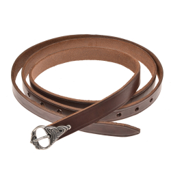 Viking belt - brown / silver